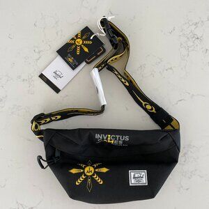 Herschel Supply Co. Invictus Games Classic Hip Pack Bag 1L Black & Yellow OS NWT